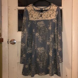 Floral long sleeve dress